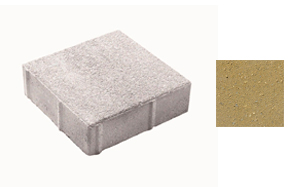 Плитка тротуарная, 200*200*40 мм, ЛА-Линия 2К.4, гладкая, желтый, завод Выбор